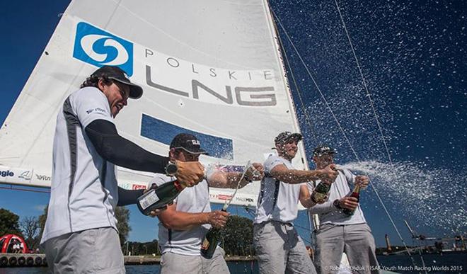 2015 ISAF Youth Match Racing World Championship - Gilmour Celebrations © ISAF 